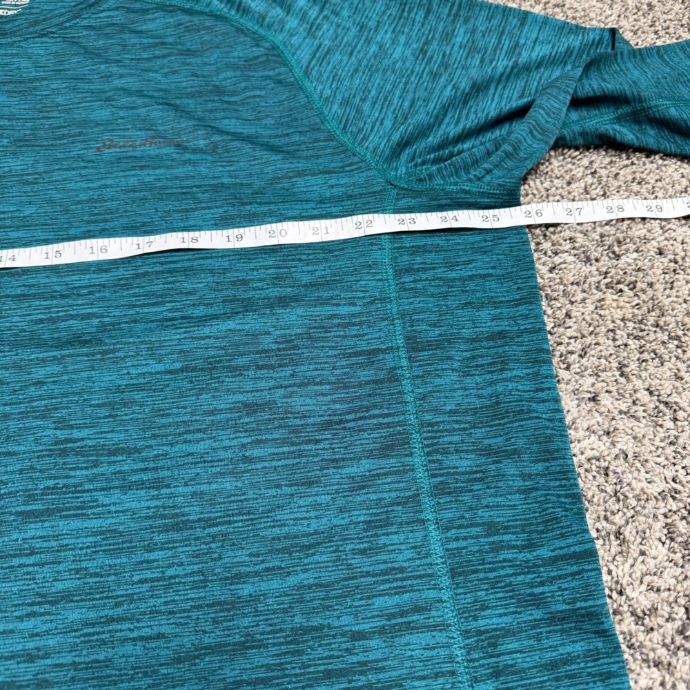 Eddie Bauer Mens TXL Tall FreeDry Performance Shirt‎ Teal Long Sleeve Hiking - Picture 6 of 10